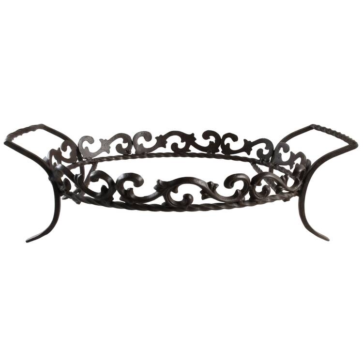 Tuscan Countryside Sage Green Metal Stand for 16" Oval Baker