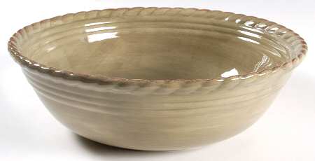 Tuscan Countryside Sage Green 12" Round Vegetable Bowl