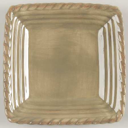 Tuscan Countryside Sage Green Square Salad Plate