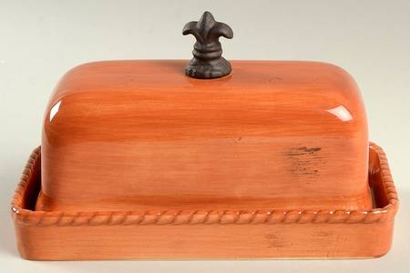 Tuscan Countryside Terra Cotta 1/4 Lb Covered Butter