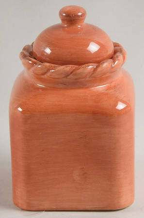 Tuscan Countryside Terra Cotta Sugar Bowl & Lid