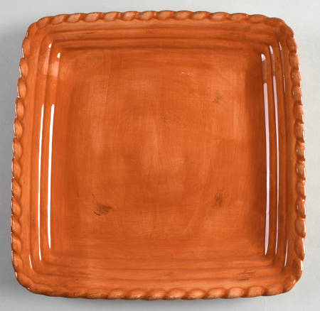 Tuscan Countryside Terra Cotta Square Dinner Plate