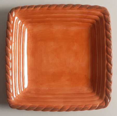 Tuscan Countryside Terra Cotta Square Salad Plate