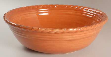 Tuscan Countryside Terra Cotta 12" Round Vegetable Bowl