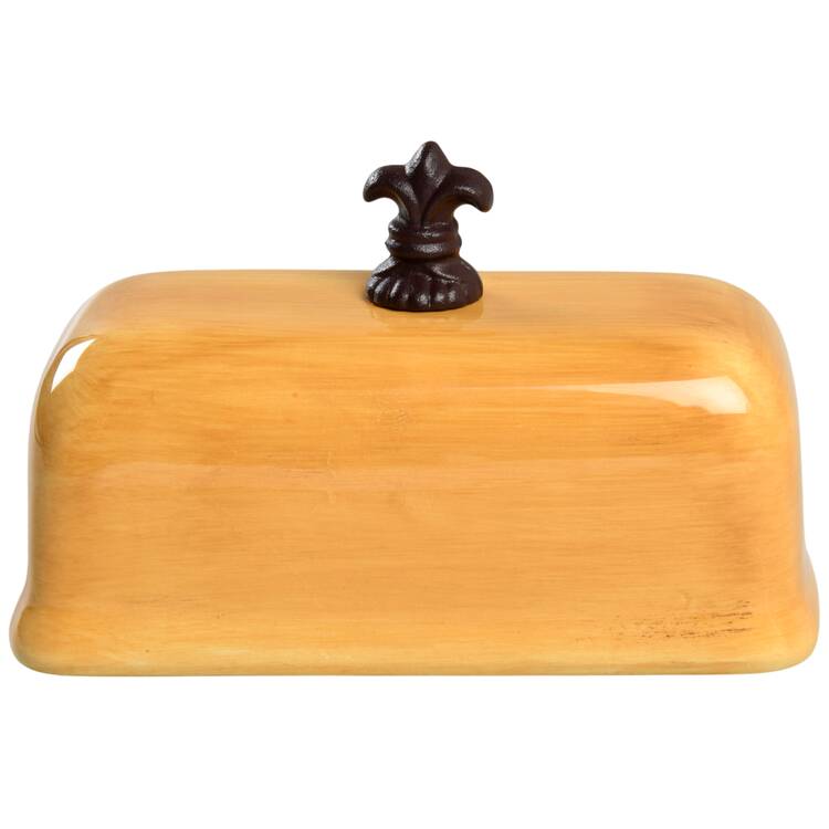 Tuscan Countryside Yellow Lid for 1/4 Lb Butter