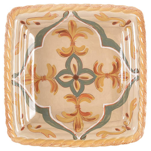 Sienna Square Salad Plate