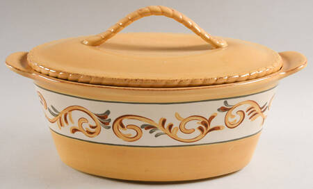 Sienna Oval Covered Vegetable by Artimino