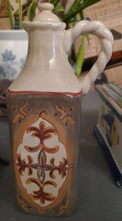 Sienna Vinegar and Oil Set W/Stoppers