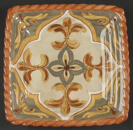 Sienna Square Salad Plate