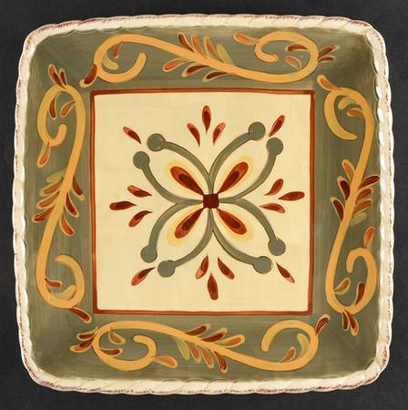 Sienna Square Dinner Plate
