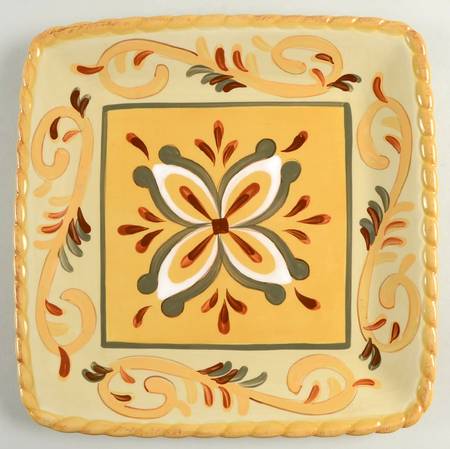 Sienna Square Dinner Plate