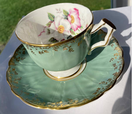 2468 (Various Colors) Footed Cup & Saucer Set
