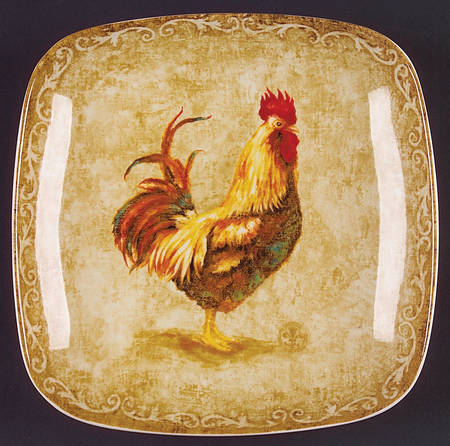 Rustic Roosters Salad Plate