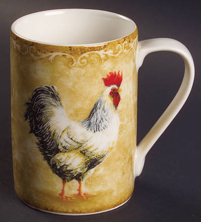 Rustic Roosters Mug by 222 Fifth (PTS)