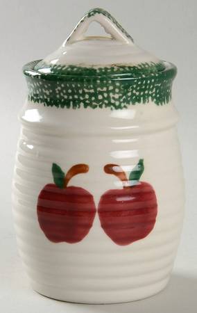Apple Garden Small Canister & Lid