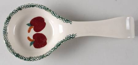 Apple Garden Spoon Rest/Holder (Holds 1 Spoon)