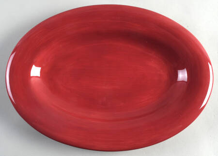 Ciao II Burgundy 14" Oval Serving Platter