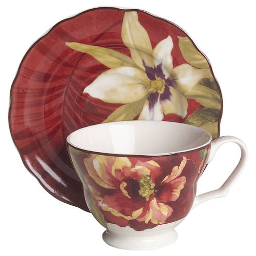 Belize Footed Cup & Saucer Set