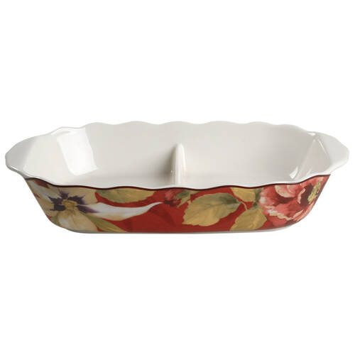 Belize 11" Oval Divided Vegetable Bowl