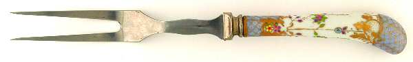 Floraine (Blue) Carving Fork with Stainless Prongs