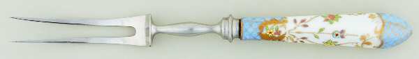 Floraine (Blue) Carving Fork Stainless Prongs