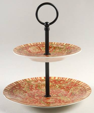 Maharana 2-Tiered Serving Tray (Salad & Bread/Butter Plate)