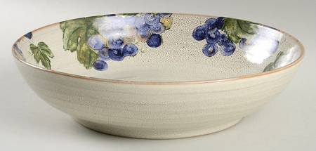 Grapevine Khaki 10" Large Salad Serving Bowl