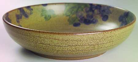 Grapevine Khaki 9" Pasta Serving Bowl