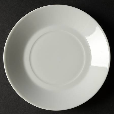 Tuileries-All White Saucer for Flat Cup