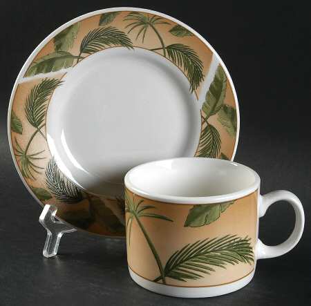 West Indies Flat Cup & Saucer Set