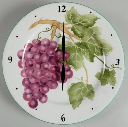 Vineyard Clock Plate