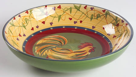 Chez Rooster 9" Individual Pasta Bowl