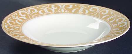 Vertoni Gold Mica Large Rim Soup Bowl