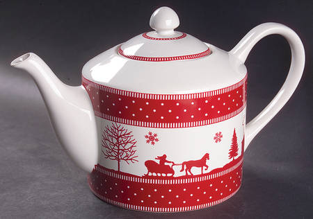Adirondack Red Teapot & Lid