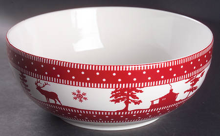 Adirondack Red 9" Round Vegetable Bowl