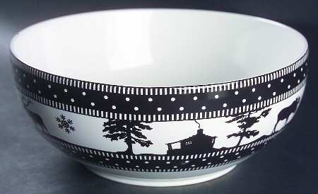 Adirondack Black 9" Round Vegetable Bowl