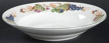 Bountiful Harvest Rim Soup Bowl