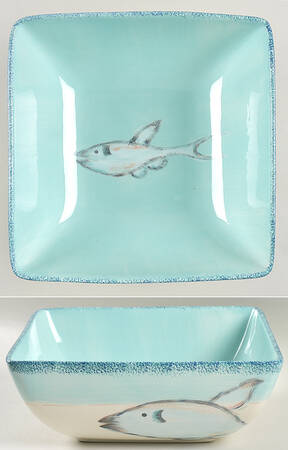 Currents 9" Square Salad Serving Bowl