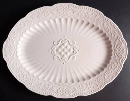 Empress White 16" Oval Serving Platter