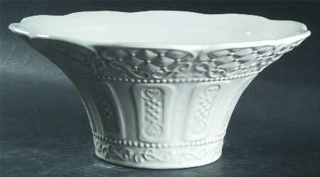 Empress White 10" Round Serving Bowl