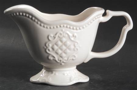 Empress White Gravy Boat