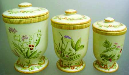 Herbal (3 Piece) Canister Set (Box Set)