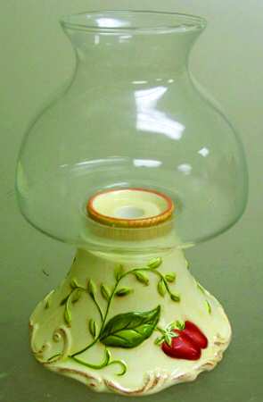 Herbal Hurricane Lamp & Globe