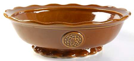 Medallion Amber 11" Large Salad Serving Bowl