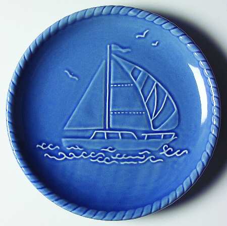 Nautical Blue Salad Plate
