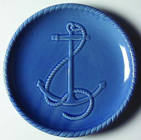Nautical Blue Salad Plate