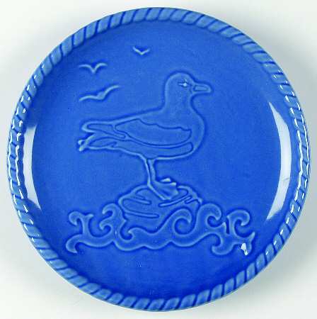 Nautical Blue Salad Plate