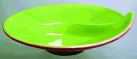 Think Pink Oval Divided Vegetable Bowl