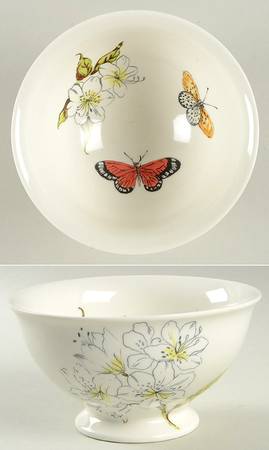 Butterfly Study Soup/Cereal Bowl