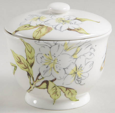 Butterfly Study Sugar Bowl & Lid
